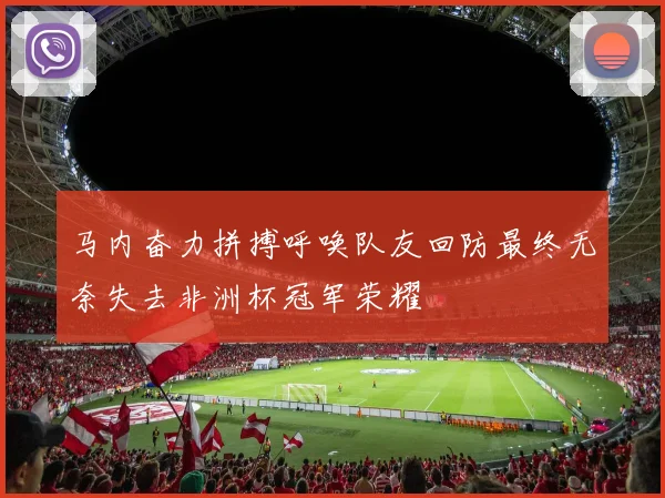 马内奋力拼搏呼唤队友回防最终无奈失去非洲杯冠军荣耀